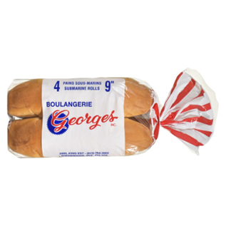 Pains sous-marins 9‘’ - Boulangerie Georges